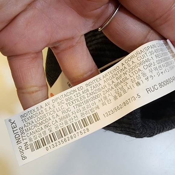 ZARA gray men's Face Mask NWT - Picture 6 of 7